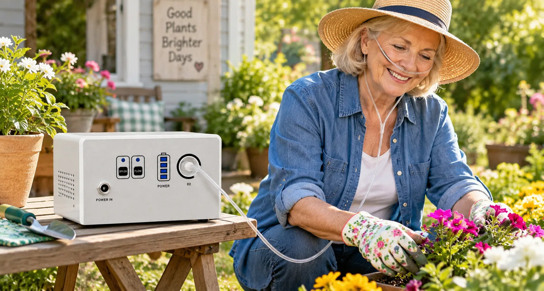 Using a Portable Oxygen Concentrator While Gardening