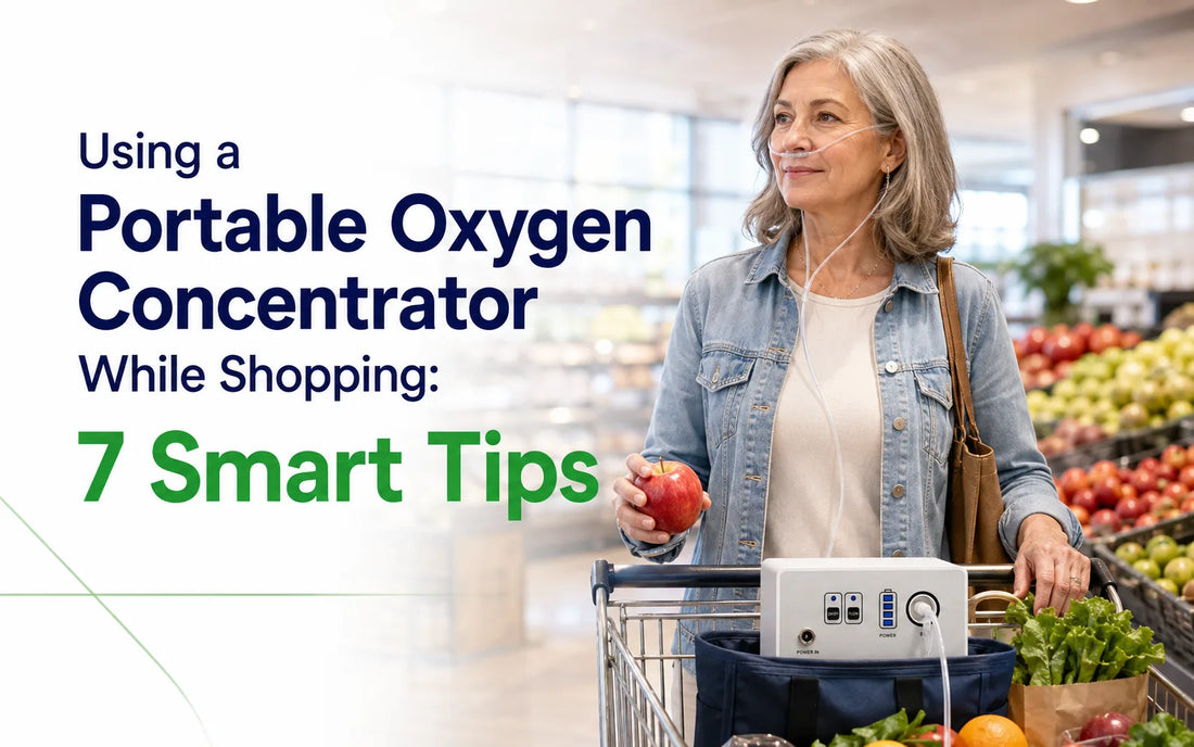 Using a Portable Oxygen Concentrator While Shopping