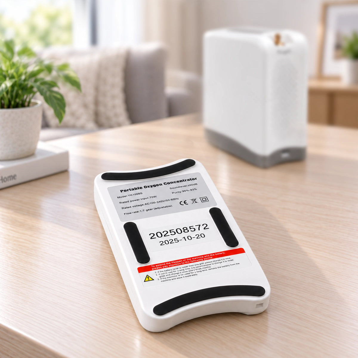 USB-C Rechargeable Battery for 1-7L Portable Oxygen Concentrator
