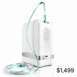 1-7 Litters Portable Oxygen Concentrator for Home & Travel | 90% Pure O2 | 10-Hr Battery