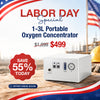 Ultra-Light 1-3L Portable Oxygen Device | 10-12 Hour Battery, Under 35dB, Free Carry Bag