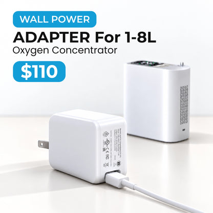 Wall Power Adapter for 1-8L Portable Oxygen Concentrator