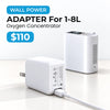 Wall Power Adapter for 1-8L Portable Oxygen Concentrator