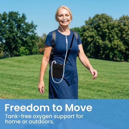 1-3L/Min Portable Oxygen Concentrator | 10-12 Hours Battery Life | Free Carry Bag
