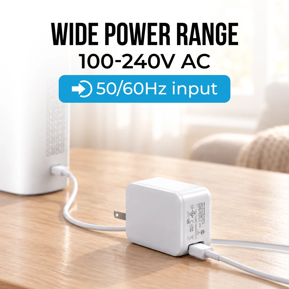 Wall Power Adapter for 1-8L Portable Oxygen Concentrator
