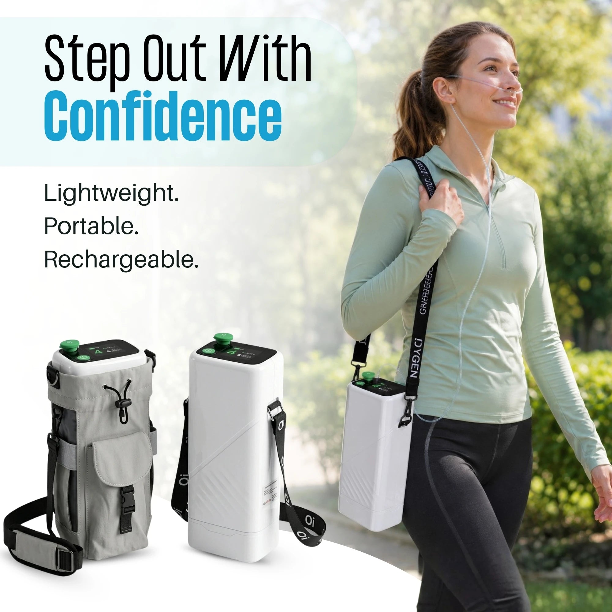 Portable 1-5L  Oxygen Concentrator | 95% Purity, 6400mAh Battery | ≤49dB Quiet | Free US Shipping