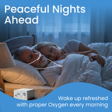 1-3L/Min Portable Oxygen Concentrator | 10-12 Hours Continuous Flow Battery Life | Free Carry Bag