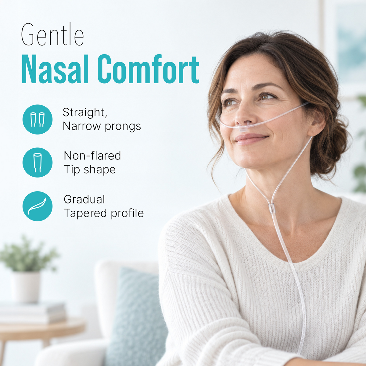 5-Pack Nasal Cannula for 1–8L Portable Oxygen Concentrator