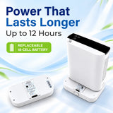 1-10L Portable Oxygen Concentrator for Home, Car & Travel | 90% ±6% O₂ Purity | Up to 12-Hour Battery Life