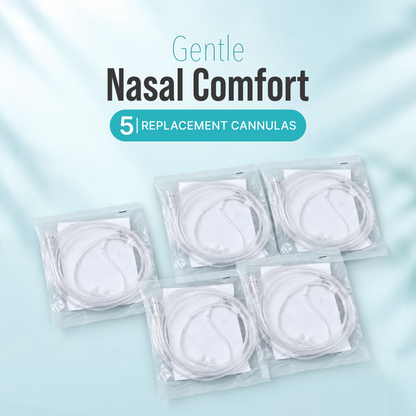 5-Pack Nasal Cannula for 1–8L Portable Oxygen Concentrator