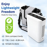 1-10L Portable Oxygen Concentrator for Home, Car & Travel | 90% ±6% O₂ Purity | Up to 12-Hour Battery Life