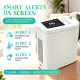 1–8L Portable Oxygen Concentrator for Home & Travel | Pulse + Constant + Continuous Flow | ≥90% O₂ Purity | Up to 24-Hours Battery Life