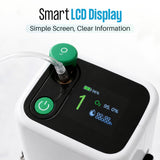 Portable 1-5L  Oxygen Concentrator | 95% Purity, 6400mAh Battery | ≤49dB Quiet | Free US Shipping