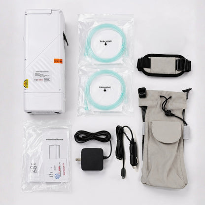 Portable 1-5L  Oxygen Concentrator | 95% Purity, 6400mAh Battery | ≤49dB Quiet | Free US Shipping