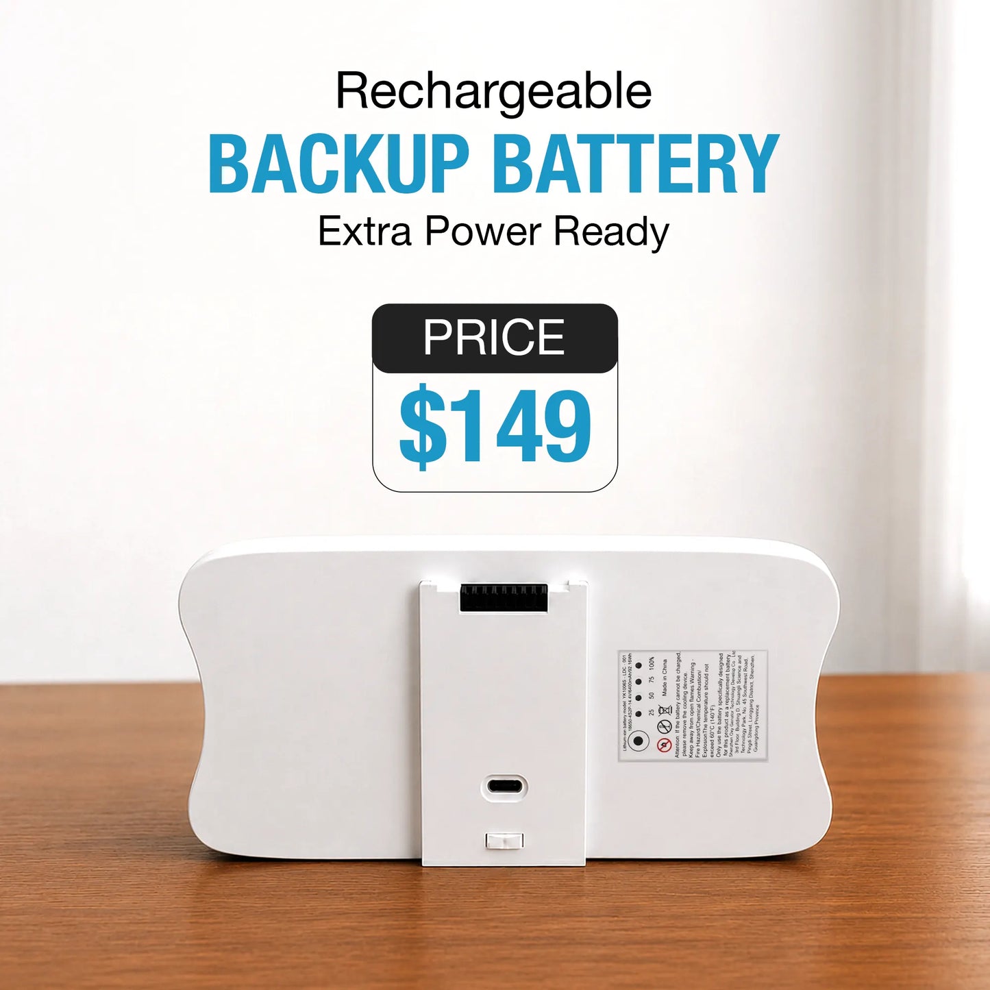 Rechargeable Battery For 1-7L/Min Portable Oxygen Concentrator | Swappable Power For Daily Use